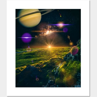 Glow Space Posters and Art